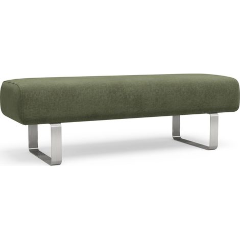 Banc en velours chenillé kaki NOXX