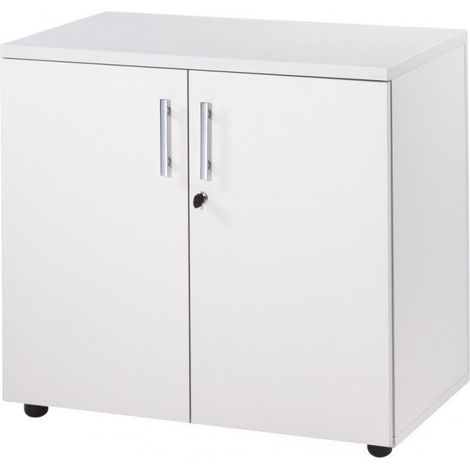 Armoire de bureau bas blanc Hublo (1/3)