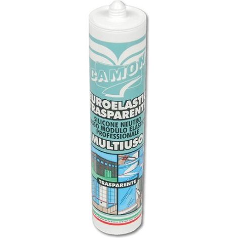 CAMON - EUROELASTIC TRASPARENTE SIGILLANTE SILICONICO NEUTRO MULTIUSO 310 ML. 120398