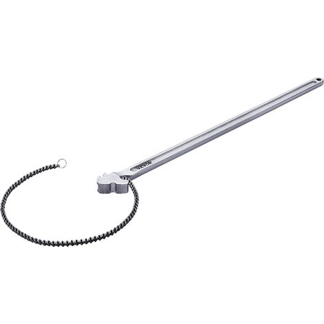 Clé Serre Tubes à Chaîne 121,9 cm, Tuyau à Tube Capacité 34 cm, Clé de Plomberie Réversible CRV, avec Mâchoire Haute Résistance et Poignée Ergonomique pour Conduites d'Eau, Réparations Auto (1/5)