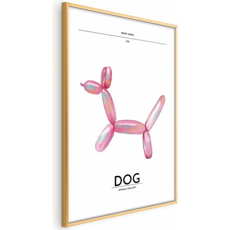 Poster - Holo-Dog - Cane colorato in stile retrò (1/4)