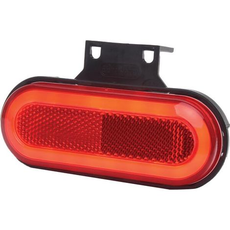 Luz de posición LED rectangular, 12-24V, 124x49x20 mm, Kramp LA30154R (1/5)