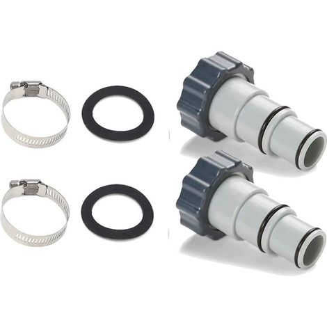 Set di 2 adattatori di tipo A per pompe per piscine Intex serie A con filettatura interna – Misure 1,23 pollici e 1,5 pollici – Ideali per la sostituzione dei tubi della piscina (1/5)