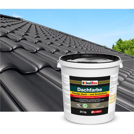 Peinture de toiture IsolBau Dachfarbe Black 20 kg (1/5)