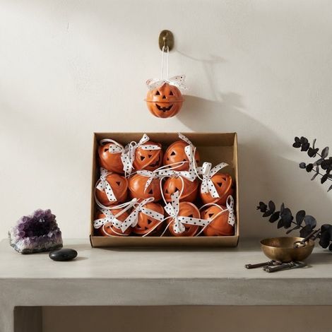 Autumnal Decorative Pumpkin Bells Set (1/2)