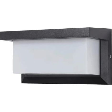 Applique Murale de 18W LED, EXTÉRIEUR LED Sconce Sconce, IP65 ÉQUIPE Square Square METALLEHEAD LUMIÈRE ÉCLAIRAGEUR EXÉLIQUEMENT DE L'ÉCLAIRAGE d'exercice pour Patio Balcon Garage Atelier (1/5)