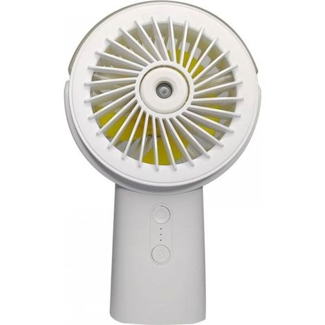 Ventilador portátil recargable 2 en 1 de 4000 mAh, silencioso con humidificador, 3 velocidades, diseño plegable a 90°, ventilador de pulverización para oficina, exterior y viaje, venta flash (1/5)