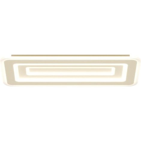 Plafoniera moderna top light zoom 1220 rg led cct switch metallo, finitura metallo sabbia