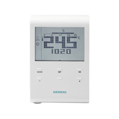 Siemens – Thermostat d'ambiance programmable à piles – Écran LCD – Modes confort, éco, vacances – Protection antigel – Programmation horaire 7 jours