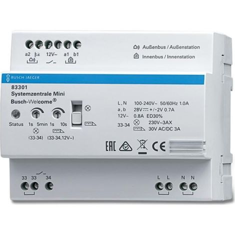 Dispositivo de control Busch-Jaeger 83301 19,6 W cableado
