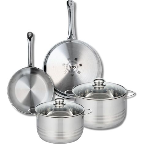Ensemble de 2 Poêles de cuisson 24 et 28 cm et 2 faitouts 20 et 24 cm Elo Profi Brillant (1/5)