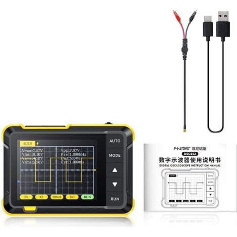 Oscilloscope Numérique Portable Mini pour Débutants Enseignement et Réparation