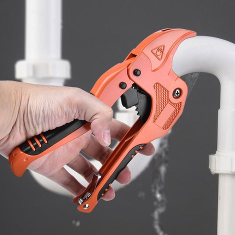 Coupe-tubes à gaz et eau avec corps en acier au manganèse, ouverture de 42 mm, coupe-tubes PVC/PPR, ciseaux (1/5)