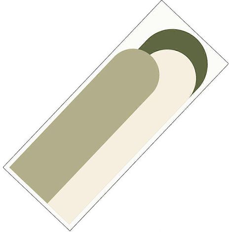 Stickers muraux élégants et raffinés, 140 x 52 cm, en PVC, dos adhésif amovible, 1 feuille par paquet. (1/5)