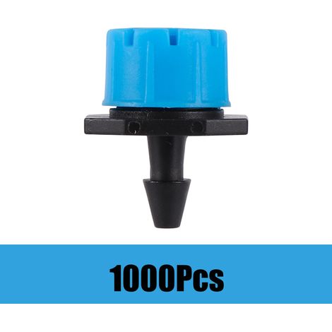 (Bleu - 1000 pièces) Goutteur réglable à 8 trous pour tuyau de 4/7 mm - Buses d'irrigation pour jardin, agriculture, outils d'arrosage pour fleurs et légumes (1/5)