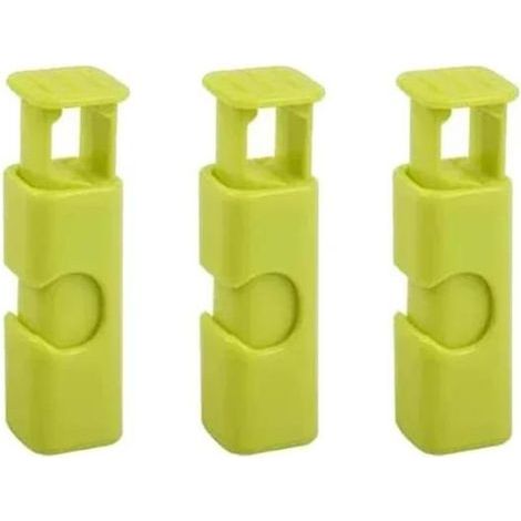 BelleRise - 3er-Packung federbelastete Lebensmittelclips — Schnelle und luftdichte Aufbewahrung von Lebensmitteln (Grün) (1/5)