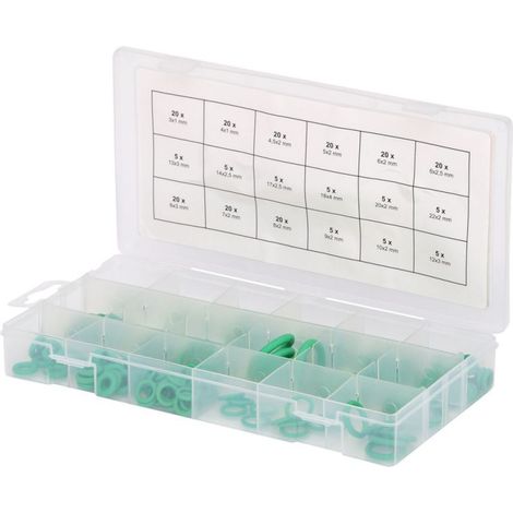 KS Tools Sortiment O-Ringe, HNBR, Innen Ø 3-22mm, 225-tlg - 970.0260