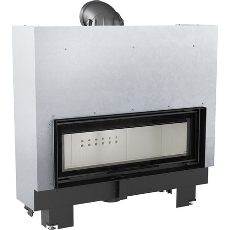 Panorama Kamineinsatz Kratki MB 100G 14 kW mit Schiebetür Kamin Ofen Heizeinsatz (1/5)