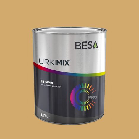 Pot de peinture Polyuréthane / bi composant Jaune Sable RAL 1002  Mat - 2 kg