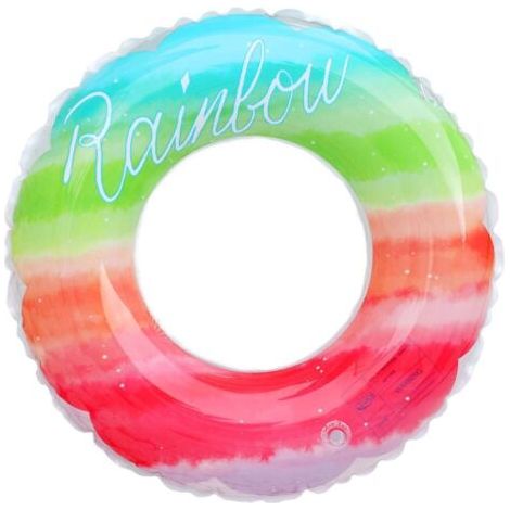 Bouée gonflable arc-en-ciel pour enfants, plage d'été, jeux d'eau, jouet (1/5)