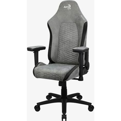 Aerocool Crown AeroSuede sedia da gioco nera grigia confortevole (1/5)
