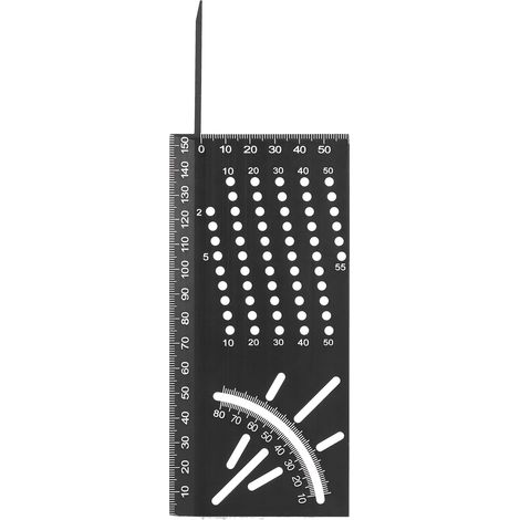 Multifunktionaler Winkelmesser aus Aluminiumlegierung für Holzbearbeitung und Messung