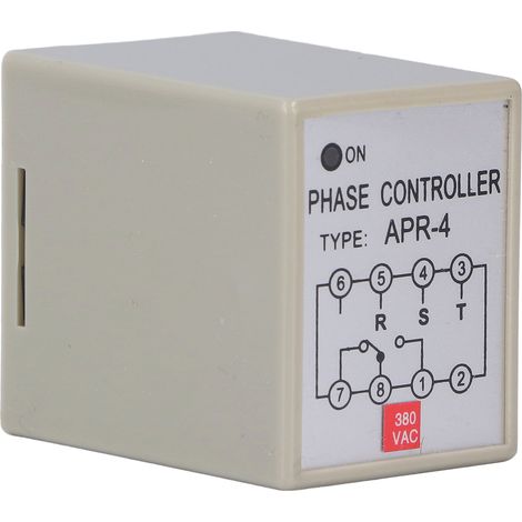 CKCTELAY Relais Protection Phase APR-4 Étanche Anti-Inversion Pour Moteur Pompe Ventilateur 380V (1/5)