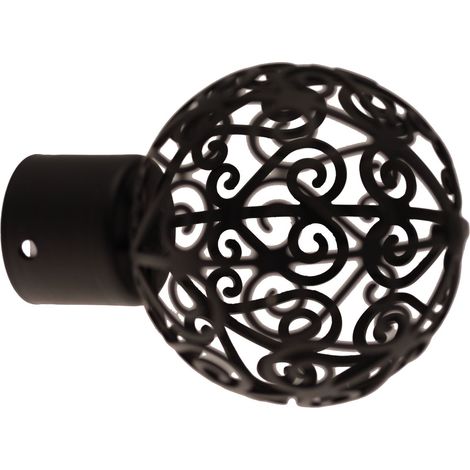 1 Embout Perse - Noir Satiné - Diamètre 28 (1/3)