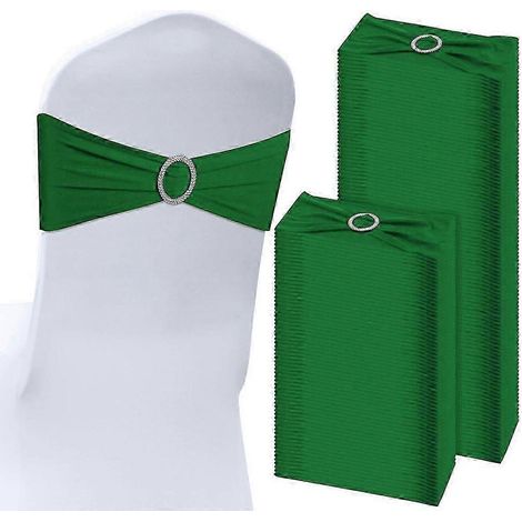 Lot de 25 nœuds de chaise en spandex, housses de chaise élastiques pour mariage, rubans de chaise pour fêtes, baby showers, banquets et décorations de festivals