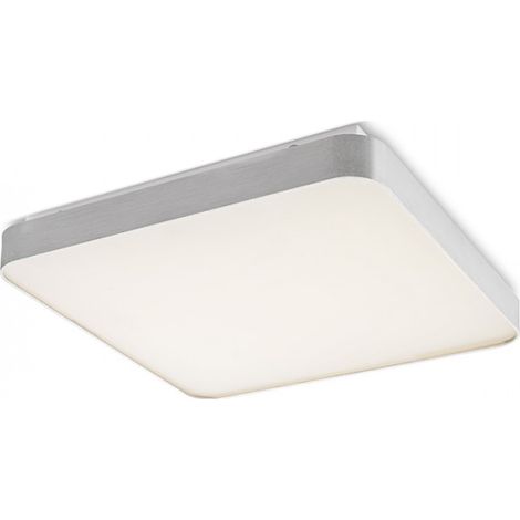 Plafoniera MENSA SQ 80 da soffitto alluminio pettinato 230V LED 138W 3000K
