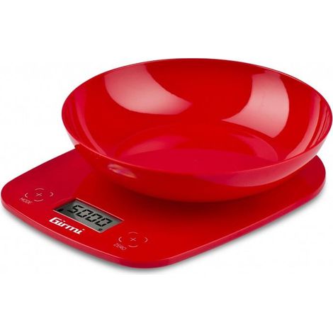 Girmi PS01 Báscula electrónica de cocina Rojo Encimera Alrededor