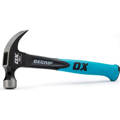 Ox Trade Fibreglass Handle Claw Hammer - 16OZ / 450G OX-T081216 (1/2)