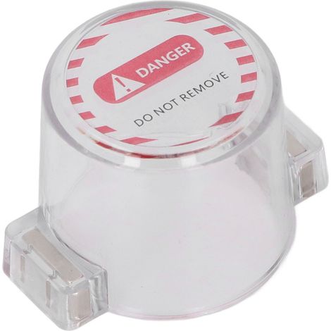 Couvercle de protection pour interrupteur à bouton-poussoir, rond, entièrement transparent, aimant puissant pour arrêt d'urgence BD-H01-5 (1/5)
