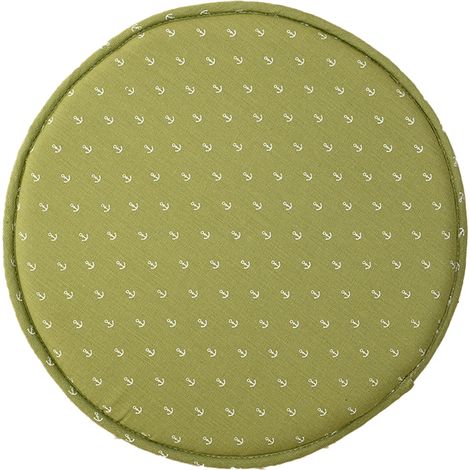 Coussin épais en lin tendance pour chaise ronde, chaise de salle à manger ronde, petite chaise ronde et tabouret rond (1/5)