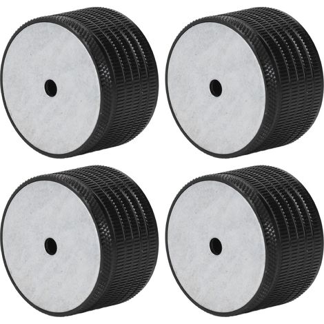 Lot de 4 pieds de renfort pour lit et rehausse meuble en alliage aluminium réglables 23-37mm noir laqué pour canapé table chaise (1/5)