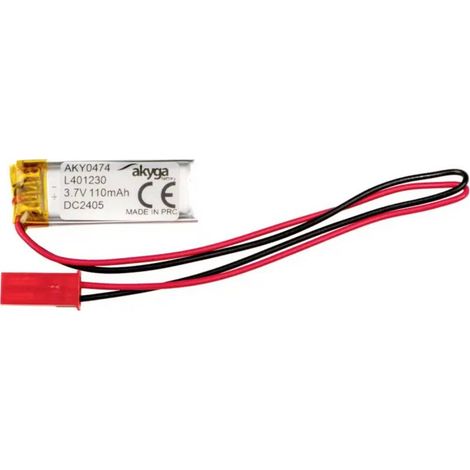 Pacco batteria x Batteria ricaricabile speciale Akyga LP401230 LiPo 3.7 V 110 mAh (1/3)