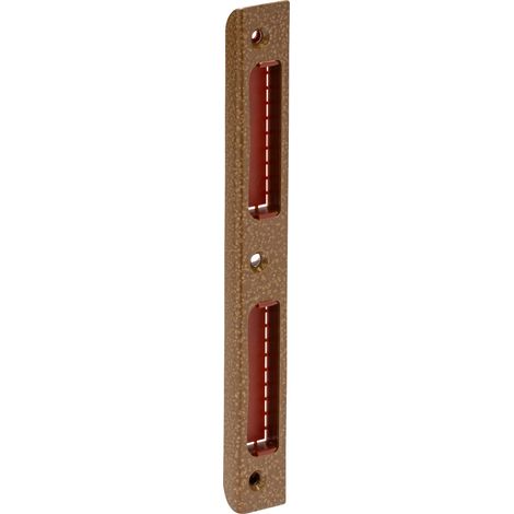 ABUS Lastra di chiusura angolare WSB170 con copertura in plastica, per porte e porte di appartamento, 170 mm x 20 mm x 8 mm, per porte DIN sinistra e destra, oro (1/3)