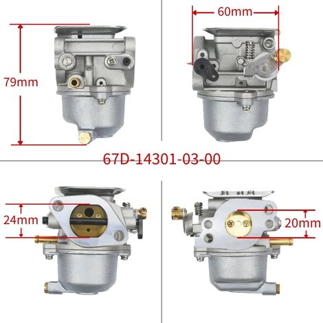 Vergaser 67D-14301-03 für Yamaha 68D-14301-03 18-34601 4-Takt 4 PS (1/4)