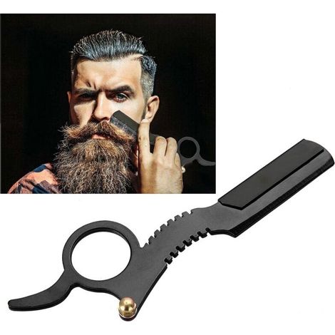Rasoio di sicurezza in Acciaio Inox, per l'Uomo, il suo Design Ergonomico per il massimo del Viso (1/5)