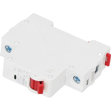 Disjoncteur 1P DC 250V 6A MCB, interrupteur de protection pour rail DIN, pouvoir de coupure 6000A (1/5)