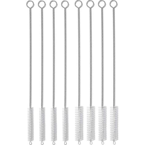 Brosse de nettoyage pour pailles, goupillon allongé, brosse extra-longue adaptée au nettoyage des pailles, gobelets, bouteilles d'eau et autres matériaux similaires. (1/5)