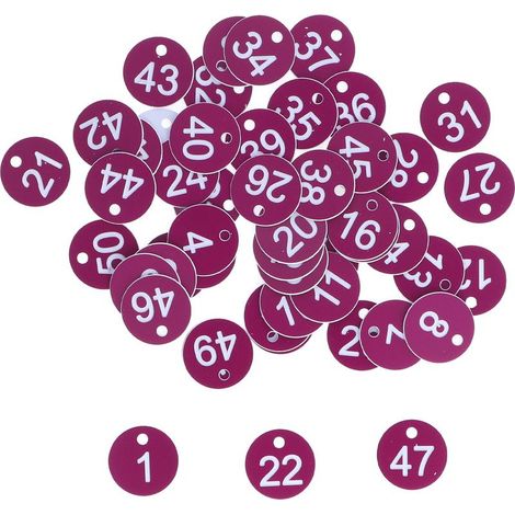 50 étiquettes numérotées rondes, simples et esthétiques pour ruches, fournitures d'élevage apicole (1/5)