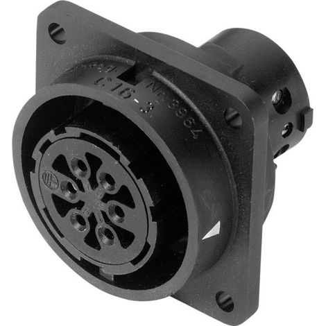 Amphenol C016 10G019 000 2 Cosse cylindrique mâle embase femelle Nombre total de pôles: 19 + PE Série (connecteur rond) (1/3)