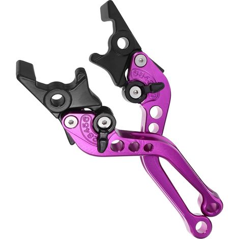 Leviers d'embrayage et de frein pour moto, double disque usiné CNC, alliage d'aluminium, couleur (1/5)