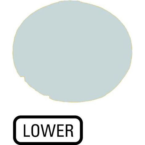 Verrine pour boutons-poussoirs plate blanche LOWER EATON M22-XDL-W-GB18