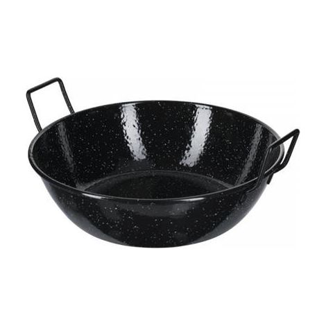 Padella Doppia Con Manici Smaltati 18 cm.