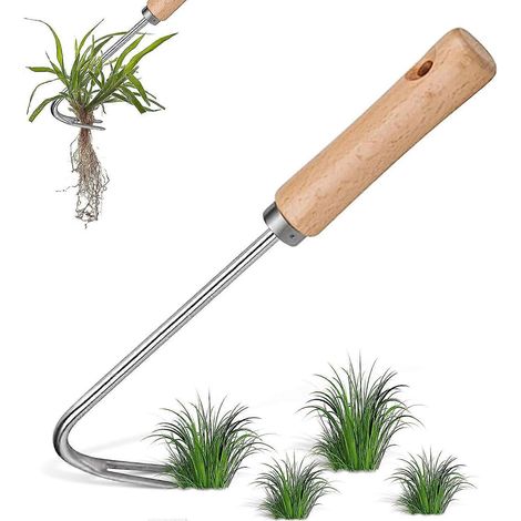 Onkruidverwijderaar van roestvrij staal, handonkruidverwijderaar, handmatige cultivator. (1/5)