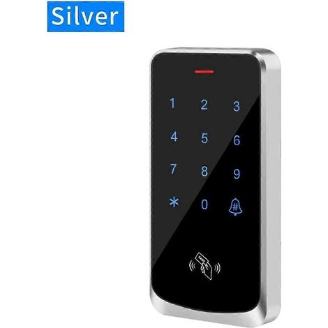 Serrure de porte, lecteur de carte de contrôle d'accès, étanche IP67, RFID, 125 kHz, clavier de contrôle, écran tactile, contrôleur de contrôle d'accès, électronique intelligente, blanc. (1/5)