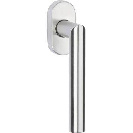 HDM Professional Fenstergriff Edelstahl matt, Gehrungs-Form, 7mm (1/2)