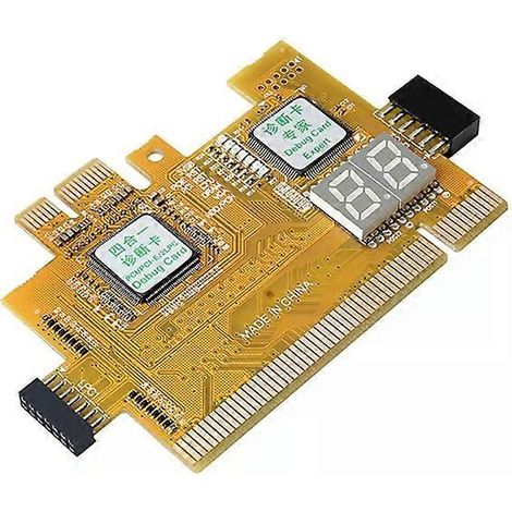 Carte de diagnostic PCI-E LPC - Outil de test de carte mère 4 en 1 (1/4)